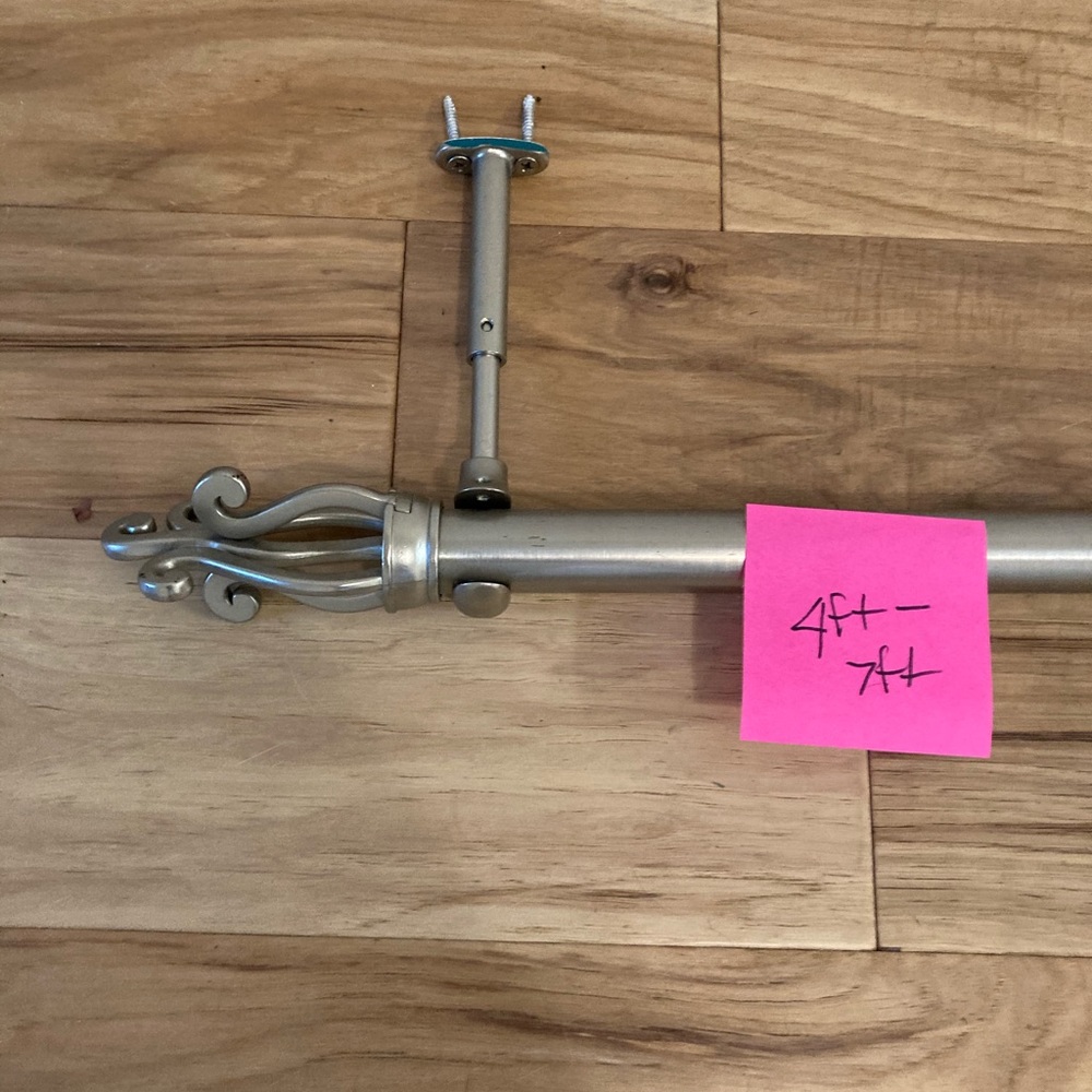 Curtain rods and curtains
